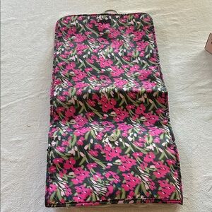 Floral Hanging Organizer with Clear Pockets